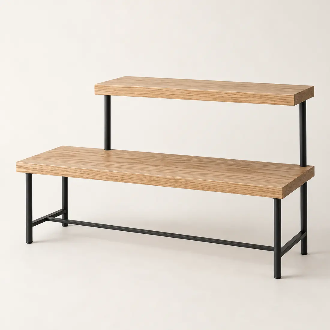 Terrace Display Stand in Natural ash / black